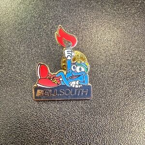 1996 Atlanta Olympics Bell South Sponsor Pin featuring IZZY, Excellent Condition